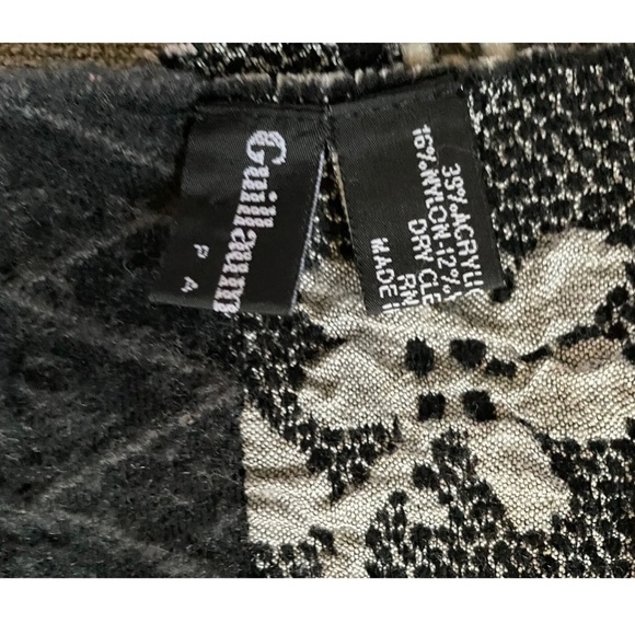 Guillaume de Mons Paris France boho patchwork Scarf - Picture 3 of 4